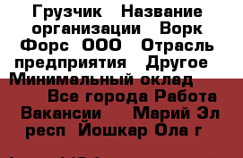 Грузчик › Название организации ­ Ворк Форс, ООО › Отрасль предприятия ­ Другое › Минимальный оклад ­ 24 000 - Все города Работа » Вакансии   . Марий Эл респ.,Йошкар-Ола г.